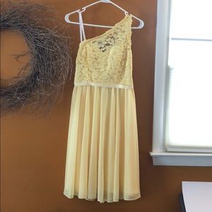 Yellow bridesmaid dress